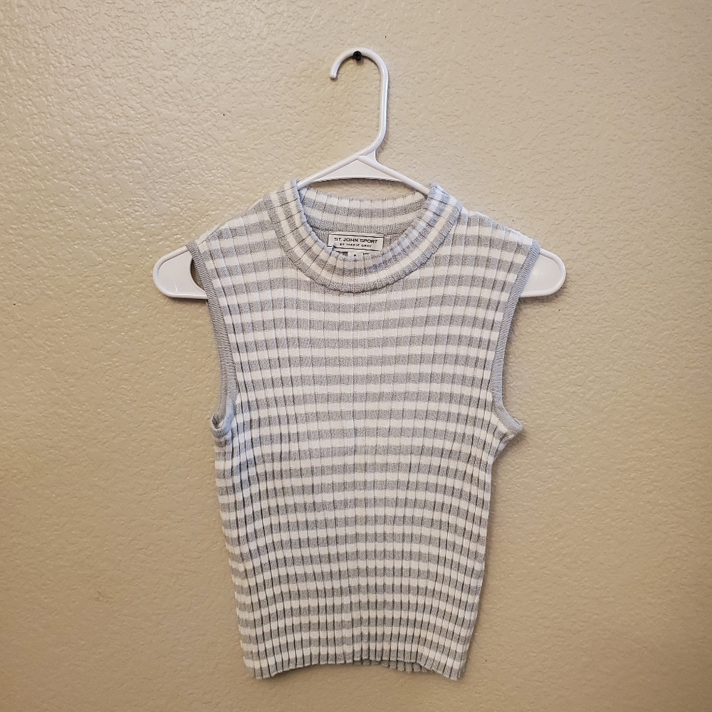 ST. John Sport By Marie Gray P Ribbed Sleeveless Top